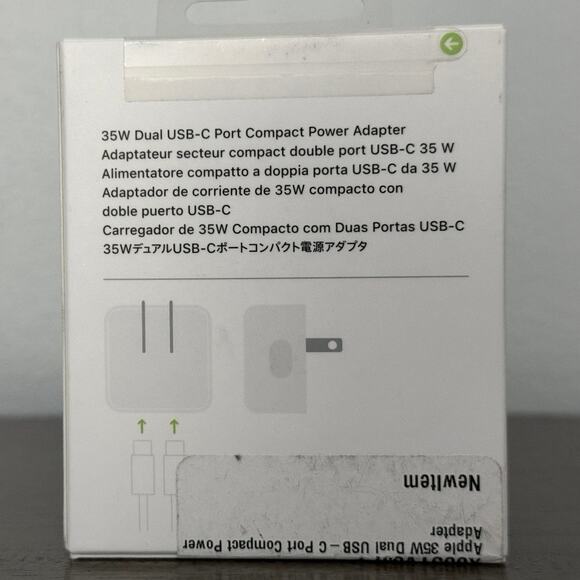 Apple 35W Dual USB‑C Power Adapter Charger – New Sealed Original OEM - Picture 4 of 4